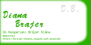 diana brajer business card